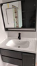 艺昕浴室柜陶瓷一体盆卫生间洗手盆洗脸盆柜组合智能镜套装洗漱洗手台 80CM轻奢灰智能【升级款活动中】 实拍图