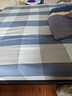 无印良品 A类全棉床笠单件 1.5x2米床罩床垫保护套 蓝大格 实拍图