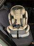 Heekin德国 儿童安全座椅汽车用0-4-12岁婴儿宝宝360度旋转ISOFIX硬接口 尊享灰(遮阳棚+上拉带+侧保护) 实拍图
