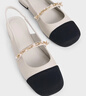 CHARLES&KEITH珠链绊带饰低跟凉鞋玛丽珍鞋女鞋子女生日礼物CK1-70900382 CK1-70900382-2粉白色 37 实拍图