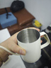 京东京造手冲咖啡壶 家用挂耳咖啡壶 304不锈钢长嘴壶细口壶 350ml米白 实拍图
