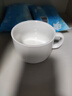友来福陶瓷咖啡杯 欧式简约白色拉花咖啡杯套装220ml大容量马克杯 实拍图