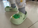 牧童儿童拖鞋夏男宝宝洞洞鞋软底女童卡通洗澡婴幼儿家居鞋奶龙绿150 实拍图