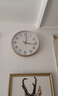 康巴丝（Compas）挂钟客厅钟表 简约石英钟表挂墙时钟 3294A 金色 实拍图