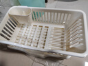 京东京造 碗盘置物架厨房果蔬沥水篮碗筷收纳盒筷子筒厨房烹饪器具白色 实拍图