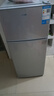 奥克斯小冰箱家用小型迷你冷藏冷冻两用出租房宿舍用节能省电寝室办公室电冰箱 【节能省电】186银色【高效保鲜 铜管速冷】70L 实拍图
