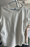 森马（Semir）短袖t恤女短款修身圆领内搭26夏凉感收腰V领上衣辣妹109326100003 实拍图