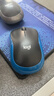 罗技（Logitech）M185鼠标 无线鼠标 办公鼠标 对称鼠标 黑色蓝边 带无线2.4G接收器 实拍图