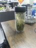 希乐玻璃杯双层玻璃水杯高颜值男士商务办公茶水分离杯便携泡茶杯子 实拍图