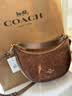 蔻驰（COACH）【品牌直供】女士小号宽肩带手提单肩斜挎托特包胡桃木CW032礼物 实拍图