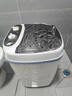 VCJ洗衣机半全自动迷你洗衣机小型洗脱一体小型家用母婴内衣裤洗袜子神器儿童单身人宿舍出租房 7.5KG旗舰款【强力洗涤*定时降噪快洗】白 实拍图