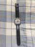 istrap真皮表带男女士鳄鱼纹牛皮适用天梭浪琴美度西铁城卡西欧dw精工海鸥飞亚达阿玛尼手表带力洛克表链 黑色同色线丨银色针扣 与表盘接口宽度21mm 实拍图