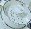 美的（Midea）电煮锅 宿舍小锅 不锈钢0涂层 小电锅 学生寝室一体泡面火锅多功能 电蒸锅 电热锅 XZE1614 配蒸笼 实拍图