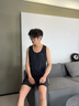 蕉内棉棉301H男士背心100%纯棉宽肩全棉家居服春夏季无袖无侧缝睡衣 实拍图