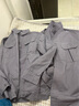 浩赢夏季纯棉工作服男套装薄款电焊工服防烫耐脏工地劳保服单上衣定制 灰色（上衣） 2XL (180) 145-160斤 实拍图