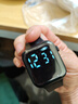 其他品牌高颜值LED手表时尚方形学生科技感超强夜光数字个性运动 雅典黑 实拍图