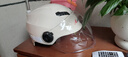 Andes HELMET3c认证电动摩托车头盔男四季女士夏季头盔安全帽四季通用夏天半盔 米白【3C款无镜】+赠透明长镜 均码 实拍图