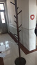 家逸实木衣帽架落地衣架卧室挂衣架办公挂衣服架子简易置物架 实拍图