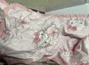 水星家纺三/四件套纯棉100%纯棉三/四件套被套枕套儿童学生宿舍套件 樱花纷纷KT【卡通动物/婴幼儿A类】 床单款 （被套220*240cm） 实拍图