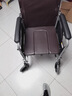 鱼跃(yuwell)手动轮椅车H059B老人半躺护理型带坐便椅餐板钢管可折叠 实拍图