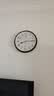 精工新品日本精工11英寸扫秒简约挂钟家用免打孔卧室静音钟表直径28cm 实拍图