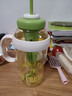 【京东物流】水杯冰霸吸管杯高颜值学生茶水分离大容量杯子 肚肚杯1个-浅绿色 实拍图