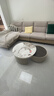 顾家家居（KUKA）茶几简约岩板客厅轻奢茶几电视柜圆形茶台DS7113T 潘多拉花纹茶几+角几 实拍图