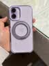 第一卫DIVI【360°支点壳丨糖果气囊】适用苹果17手机壳iphone17保护套支架磁吸充电防摔透明超薄紫色 实拍图