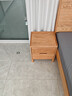 源氏木语实木床头柜北欧卧室储物柜简约橡木收纳柜两抽0.4m 实拍图