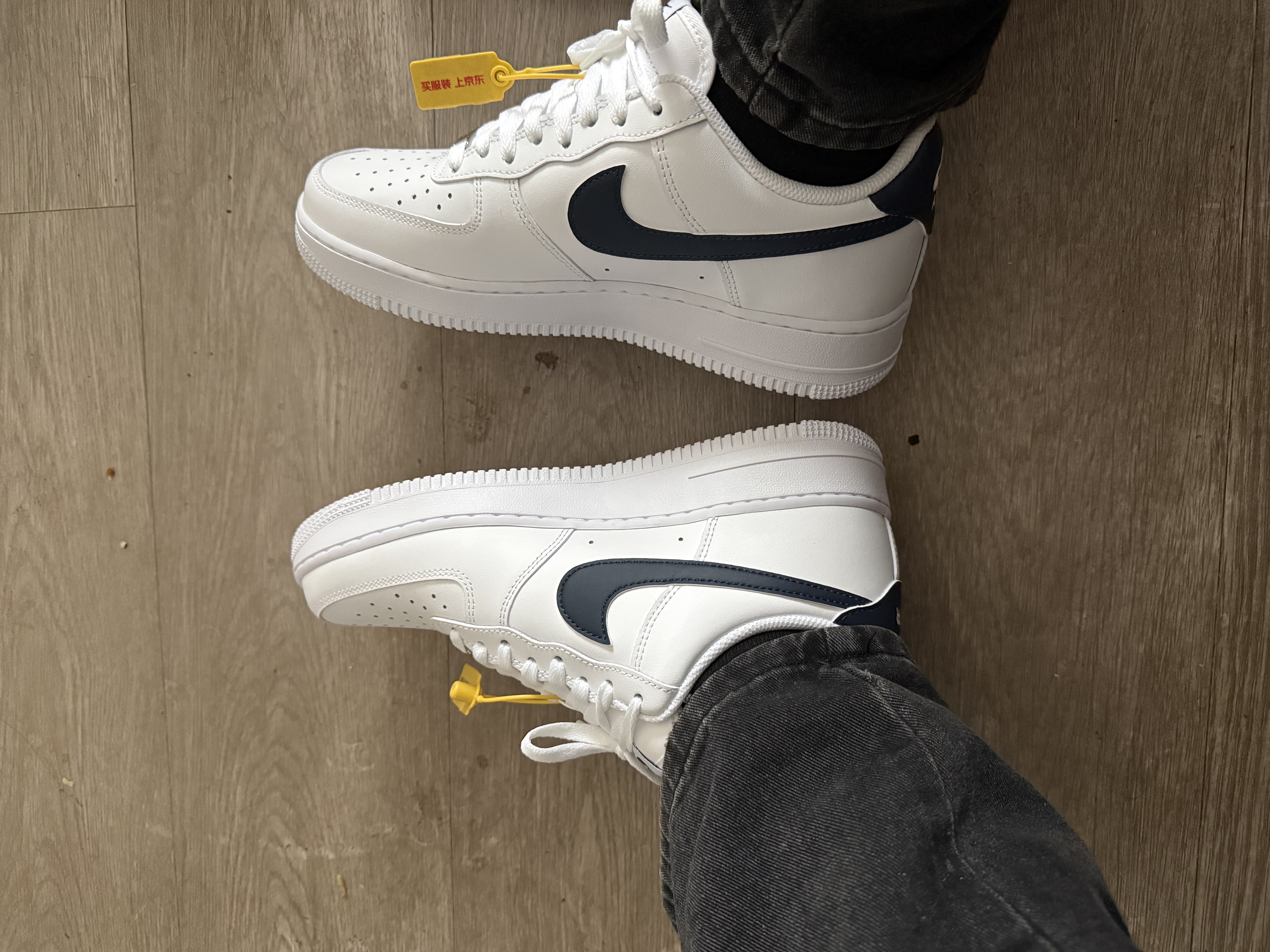 耐克NIKE男空军一号AF1 运动鞋FJ4146-119白蓝42.5 实拍图
