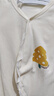 贝瑞加（Babyprints）宝宝连体衣2件装婴儿纯棉系带哈衣新生儿爬服亲肤柔软 黄66 实拍图