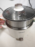 美的（Midea）电煮锅 0涂层不锈钢 宿舍小电锅 多功能家用宿舍泡面小火锅 2.6L蒸煮一体电热锅 XZC2066G 配蒸笼 实拍图