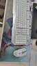 狼蛛（AULA）T101真机械手感键盘鼠标套装 有线104键键鼠套装 游戏办公电脑键盘混光吃鸡套装 金属面板银白 实拍图