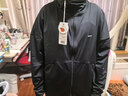 觅橘防晒衣落肩正肩帽檐款原纱型女MIEJUA防晒服薄外套 落肩暗夜黑 均码 F码170cm120斤以下 实拍图