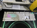 狼蛛（AULA）F2088机械键盘 有线键盘 游戏键盘 104键背光键盘 电脑键盘 银白色 红轴 精英版 实拍图