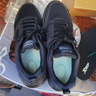 特步男鞋跑步鞋新款夏季厚底旅游透气轻便皮网面休闲运动鞋慢跑鞋子男 黑色 42 实拍图