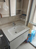 九牧（JOMOO）浴室柜陶瓷一体盆卫生间洗脸盆柜组合洗手盆卫浴洗漱台A2741升级 智能款 双侧灯|除雾 冷灰80cm 【无龙头】 实拍图