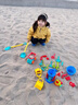 妙贝乐儿童沙滩玩具宝宝海边玩沙挖沙铲子水桶沙漏挖土工具套装沙池推车 实拍图