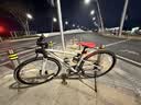 百琦F1平把公路车城市自行车成年人入门变速车内置车灯镁合金轮组车圈 格雷灰 XS码  适合身高：1.50-1.59M 实拍图
