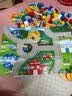 弥鹿（MiDeer）进阶拼图幼儿早教纸质大块拼图5阶-热闹闹市集(收纳袋款)儿童礼物 实拍图