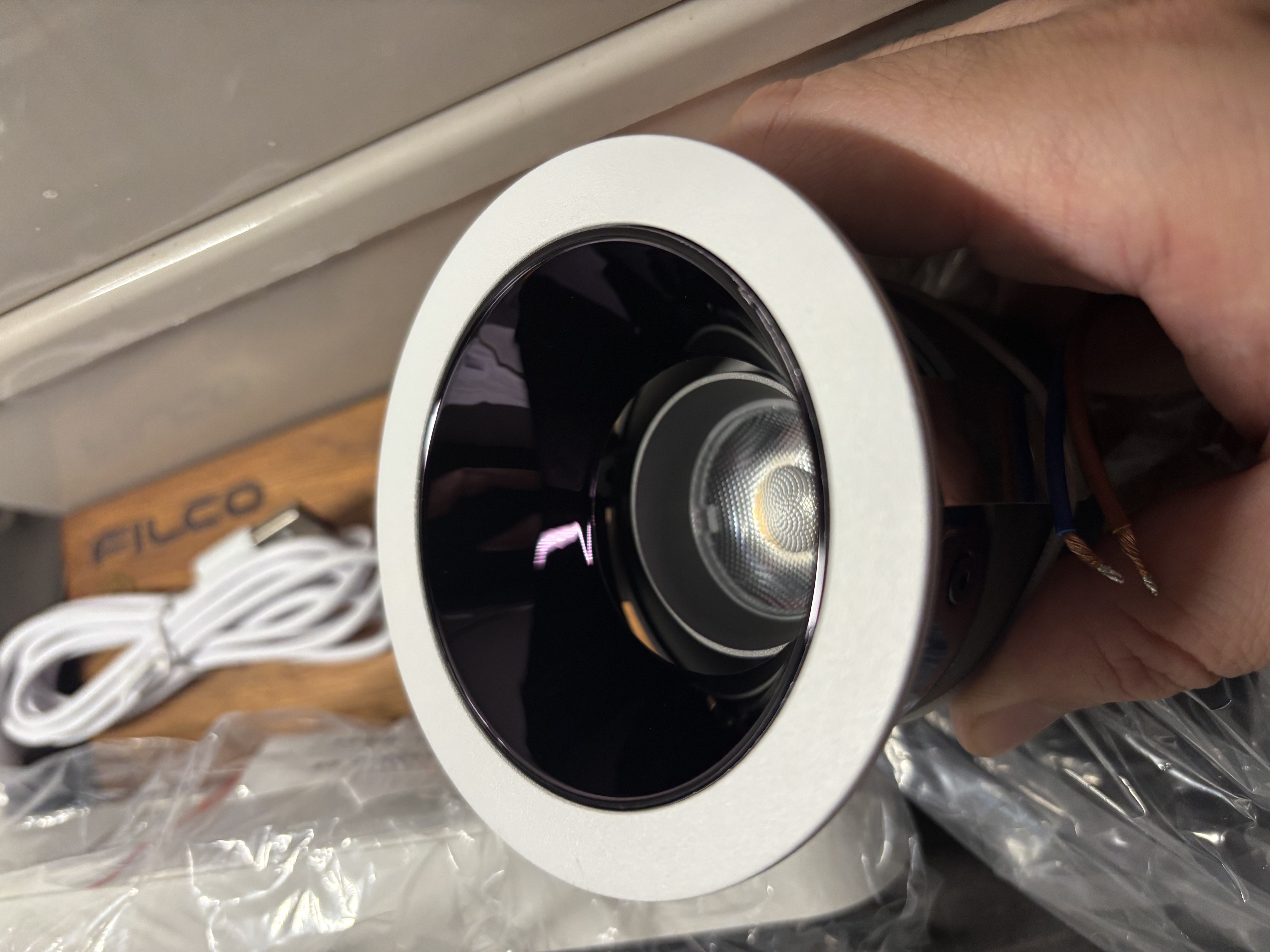 西顿led嵌入式防水筒灯射灯家用厨房浴室卫生间镜前灯13防水灯 【防水13-射灯】9W 4000K 36° 黑 实拍图