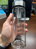 万象（WANXIANG）单层玻璃杯U48R商务带滤网水杯钛银色520ML办公泡茶杯大容量茶杯 实拍图