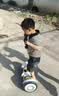 领奥电动儿童智能平衡车3-6-12岁体感8到10岁到15岁以上腿控成年人两轮自动手扶双轮新款平行车 K6越野Pro白54V【三控+智能APP+炫光轮】 实拍图