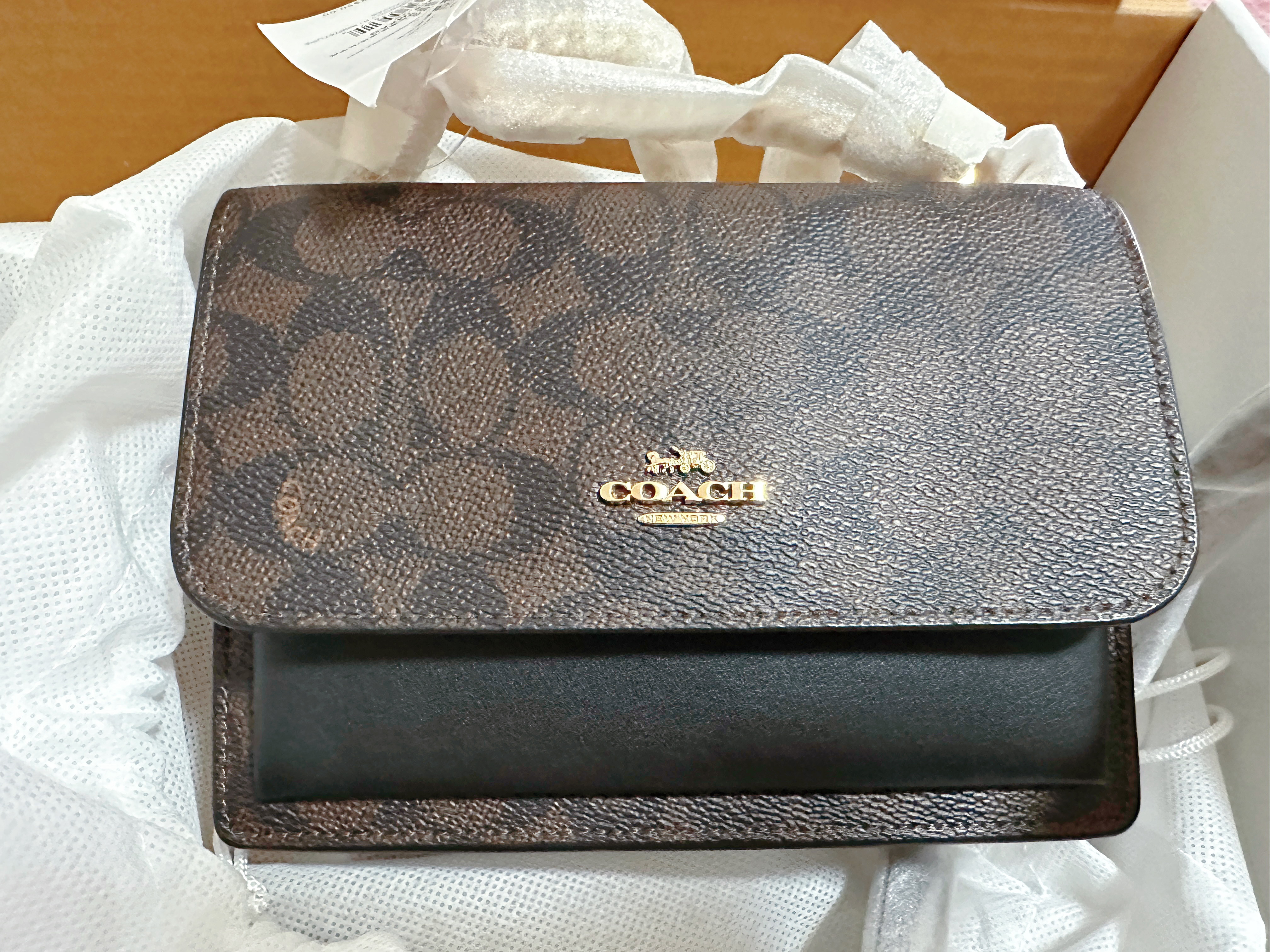 蔻驰（COACH）【品牌直供】女士小号印花风琴包单肩斜挎包CW206礼物 实拍图