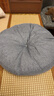 quatrefoil 棉麻加厚坐垫四季椅子垫榻榻米蒲团垫屁垫40*40*15cm灰色 实拍图