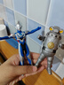 万代（BANDAI） EX奥特曼 新世代英雄 软胶儿童玩具 14cm EX泽塔+赛文加 实拍图