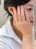 伊黛儿999纯银麻花锆石开口戒指环女单戒食指小众设计高级尾戒饰品礼物 999纯银戒指S1994 实拍图