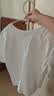 雪中飞白色短袖t恤女新款夏季纯棉宽松半袖女士简约休闲超好看上衣 白色|8162-17004F (女款) M 160/84A 实拍图