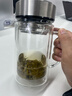 富光双层玻璃杯支持团购定制泡茶杯办公杯带把 大容量男女水杯子580ML 实拍图