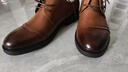 百丽（Belle）通勤商务皮鞋男新真皮德比鞋通勤正装鞋3UX01CM5 棕色-3UX01 41 (255mm) 实拍图